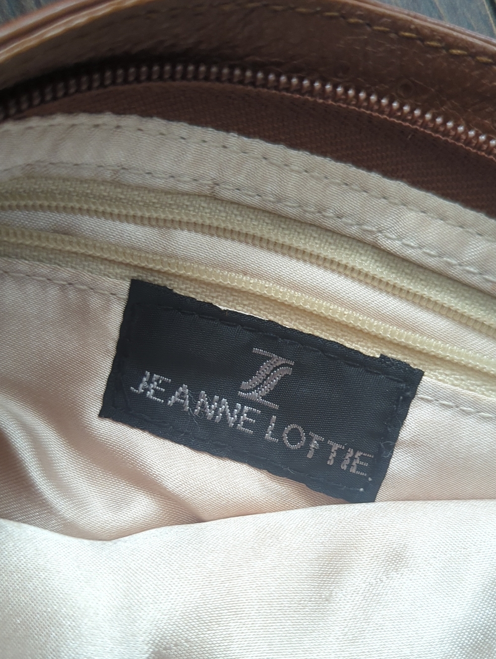 JEANNE LOTTIE Women’s Tan Leather Shoulder Bag - Picture 9 of 12
